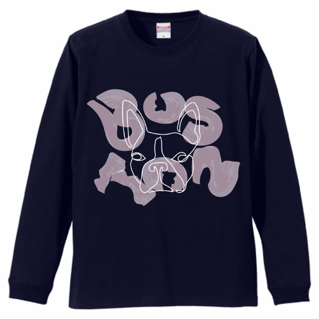 Long Tshirt うちの子デザイン.DOG